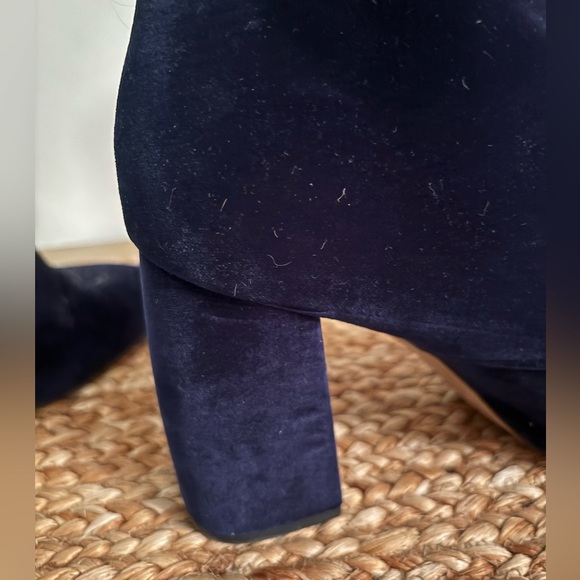 BCBGeneration Alexa Navy Blue Velvet Lace-up Boots Size 9.5 - Picture 9 of 9